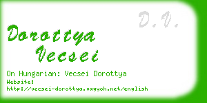 dorottya vecsei business card